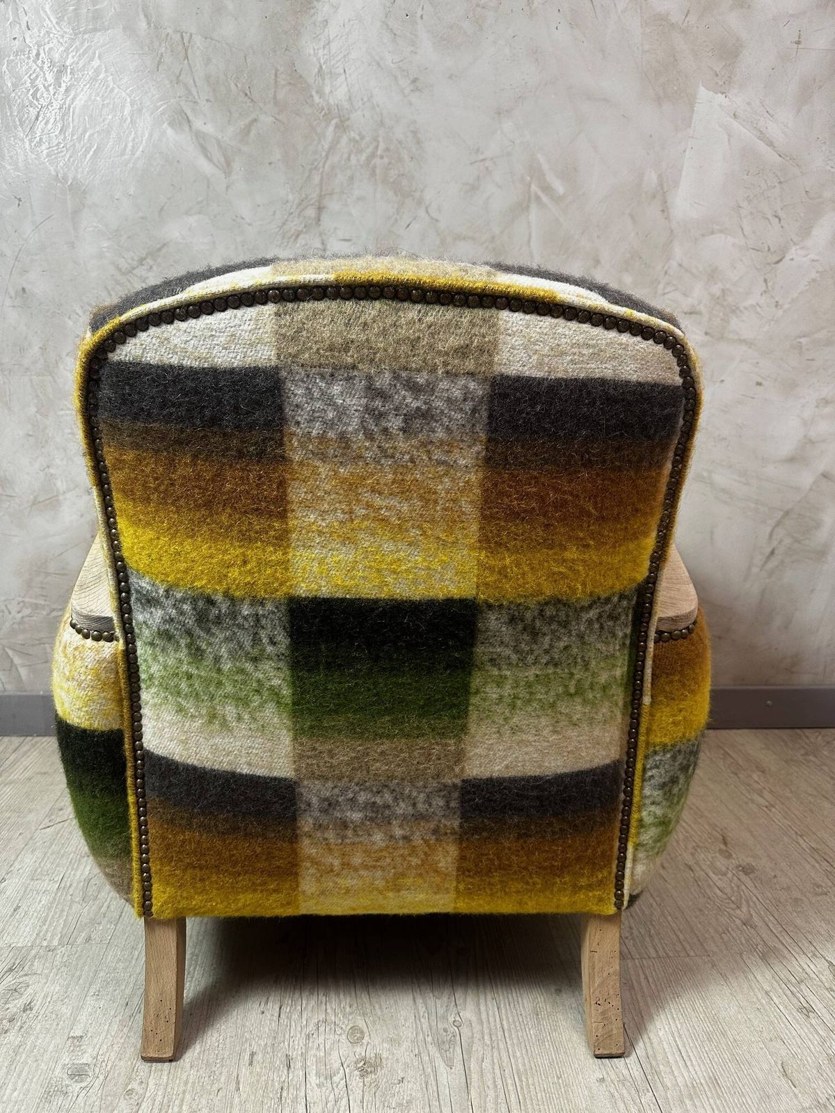 Refurbished Club Chair, Traditional photo vintage