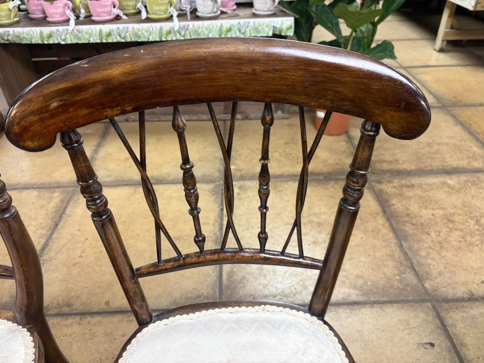 Pair Of Late 19th Century Mahogany Spindle Back Side Chairs photo 145.0