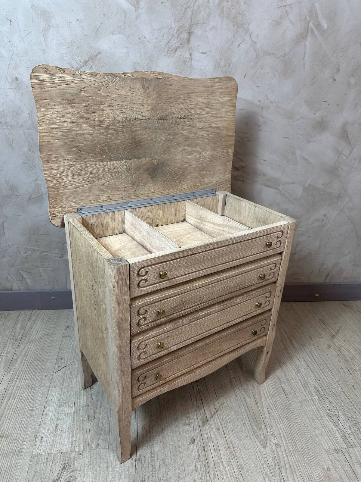 Furniture Small Sandblasted Chest Of Drawers photo