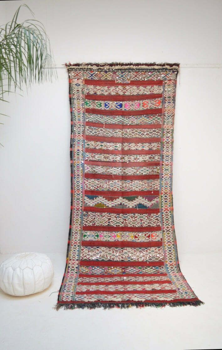 Queens Delight   Vintage Moroccan Kilim Berber Rug photo 2693.0