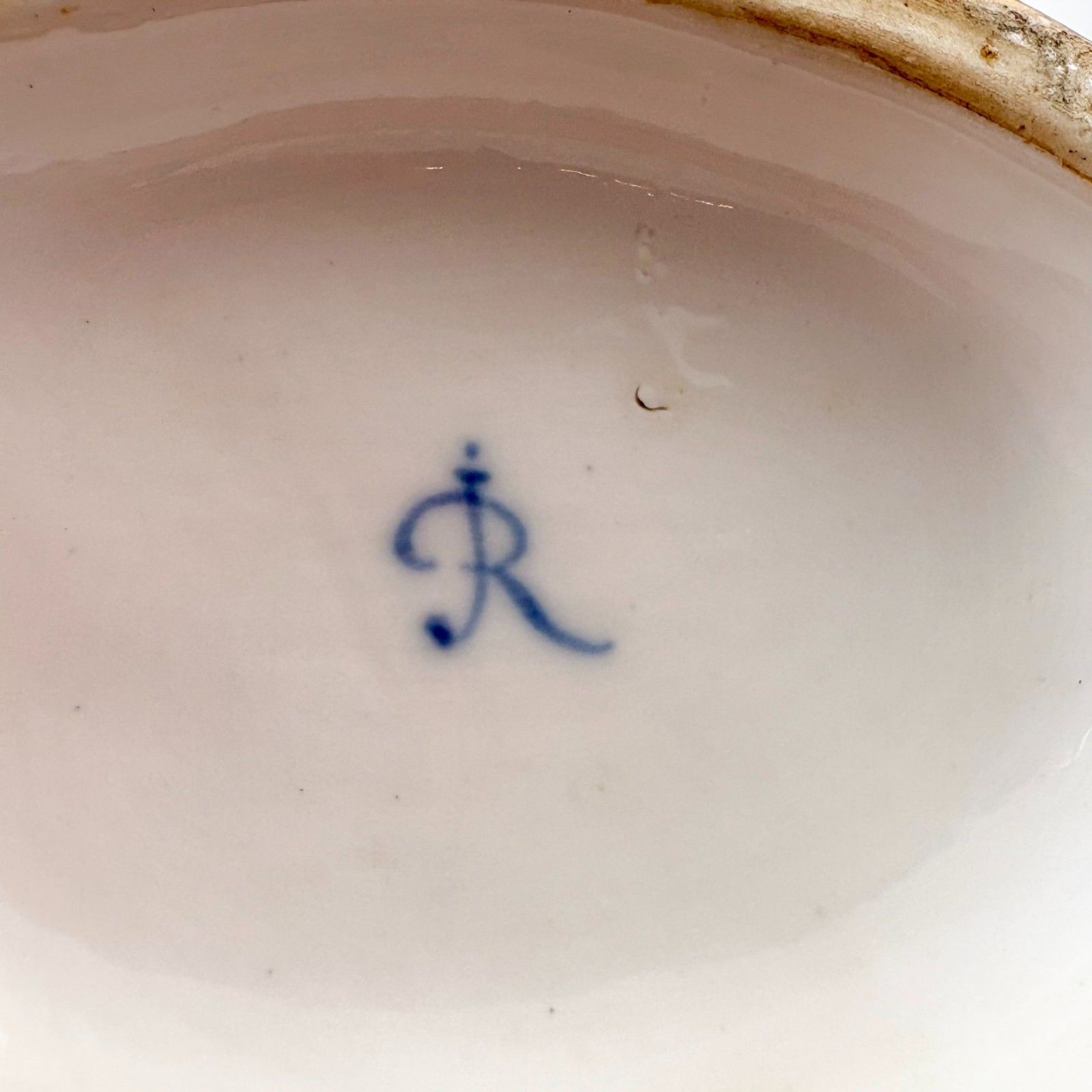 Antique 19th Century Continental Porcelain Cherub Candlestick With Floral Stem photo vintage