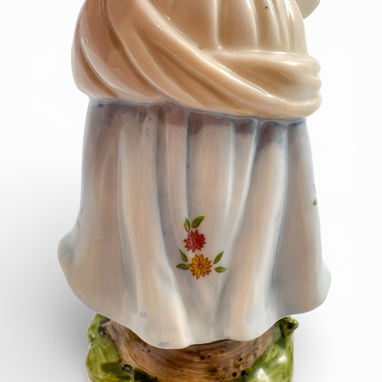 photo for sale Sitzendorf Style Porcelain Flower Girl Figurine, Hand Painted, Mid 20th Century
