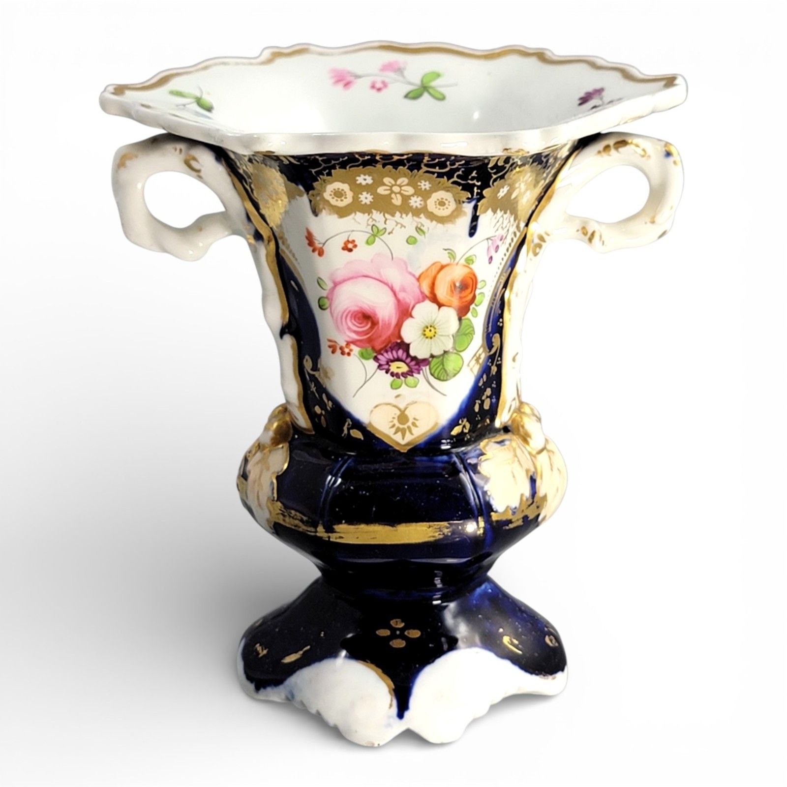 Antiqu Georgian Old Paris Porcelain “Vase De Mariée”, France, C. 1820–1840 photo Home Decor