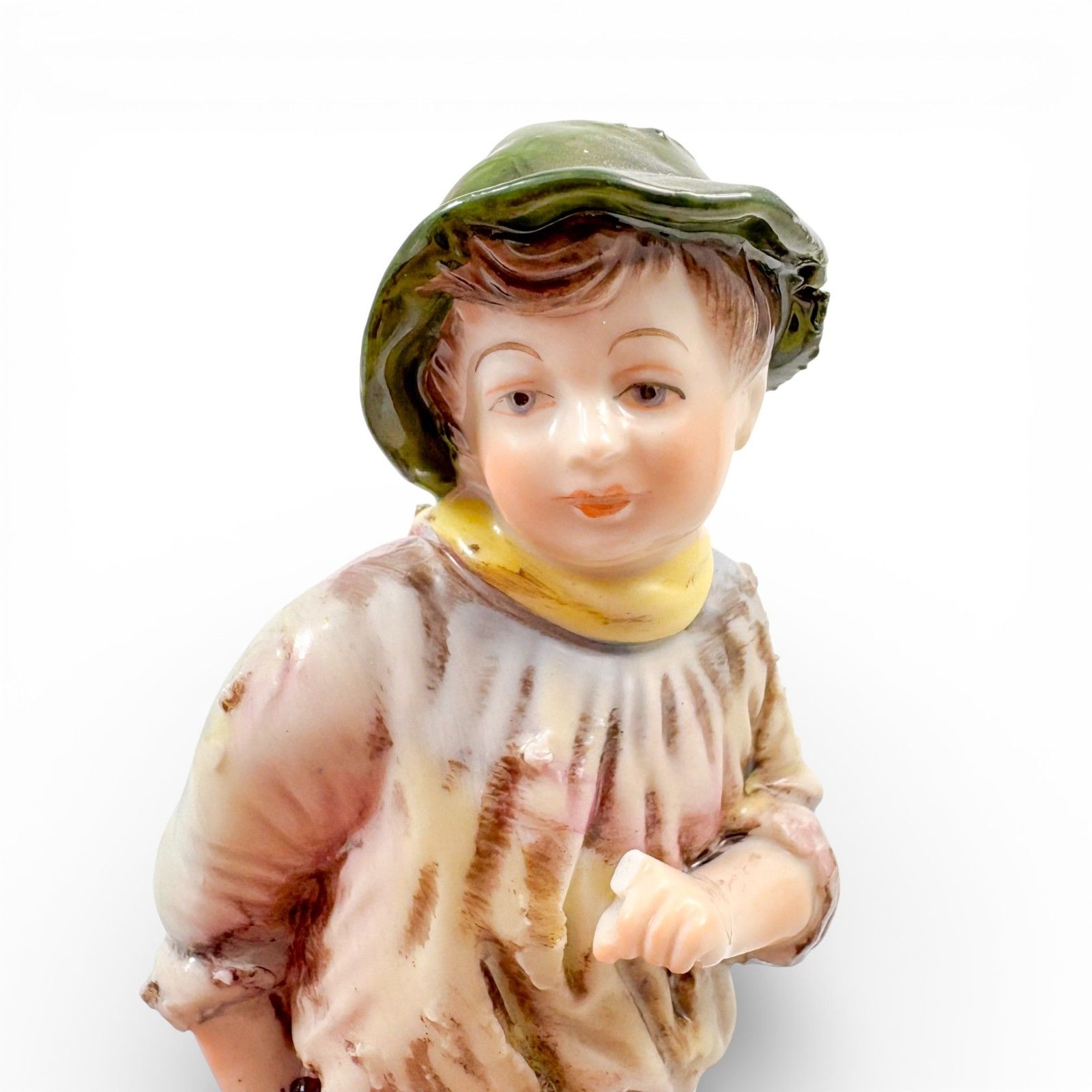 Antique German Porcelain Beggar Children Figurines Pair Kämmer Volkstedt 1920s photo buy