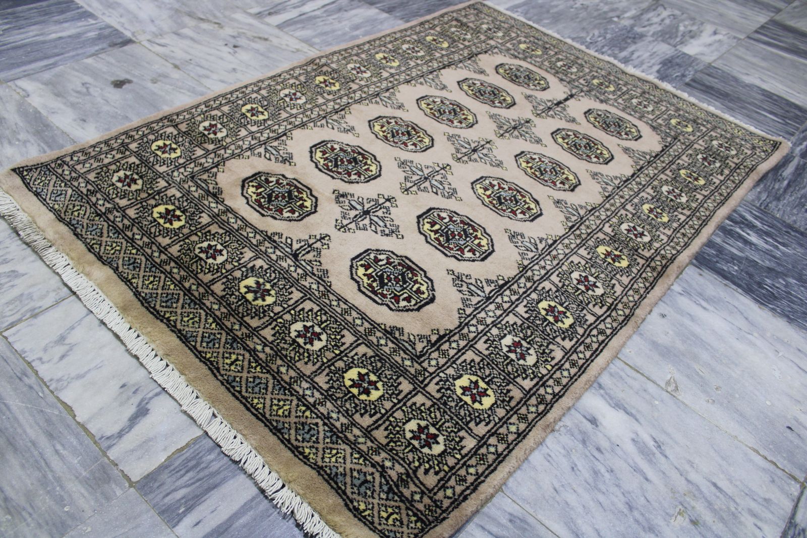 3x5 Afghan Bokhara Handmade Geometric Area Rug photo Textiles