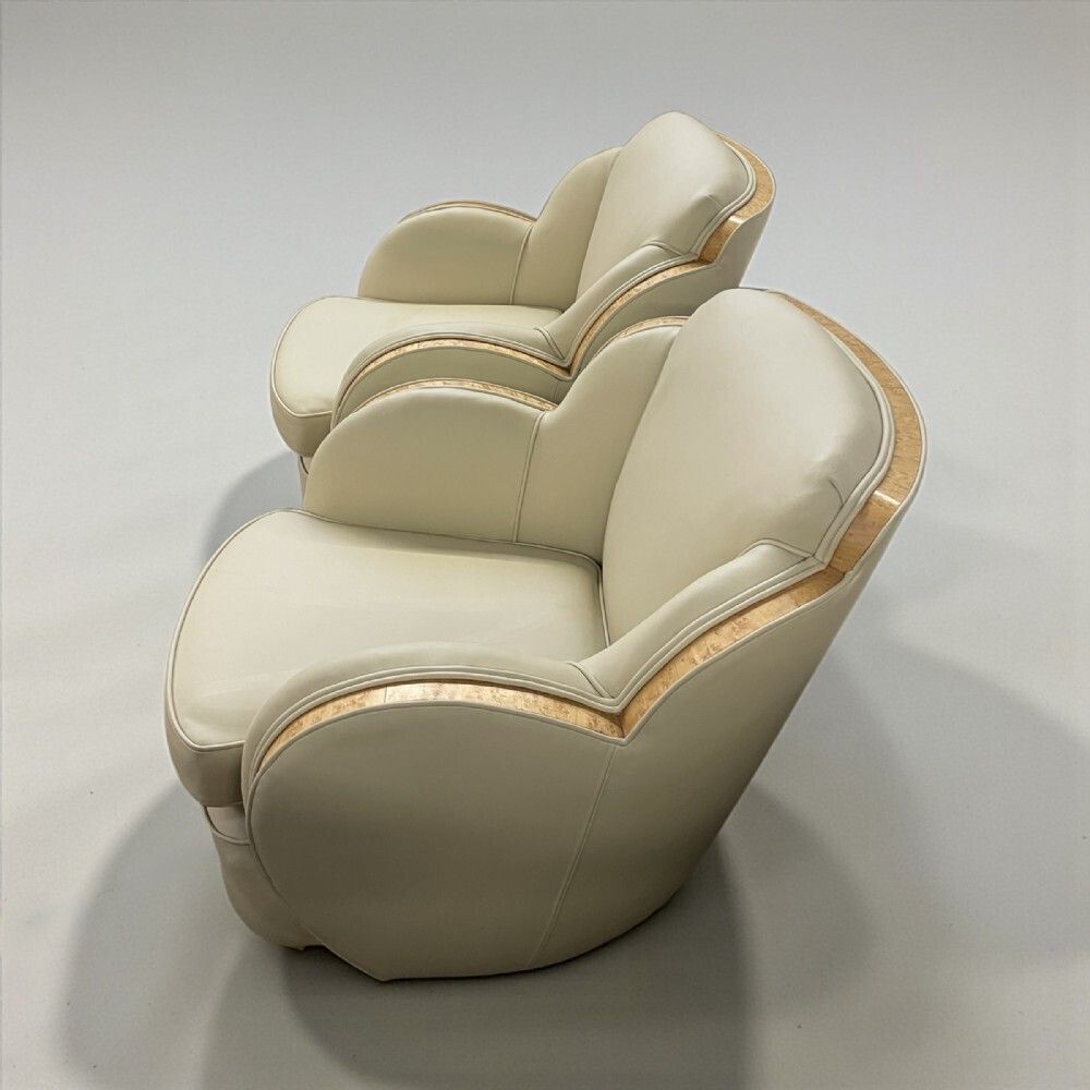 Pair Of Art Deco ‘Cloud’ Armchairs By Harry And Lou Epstein photo for sale