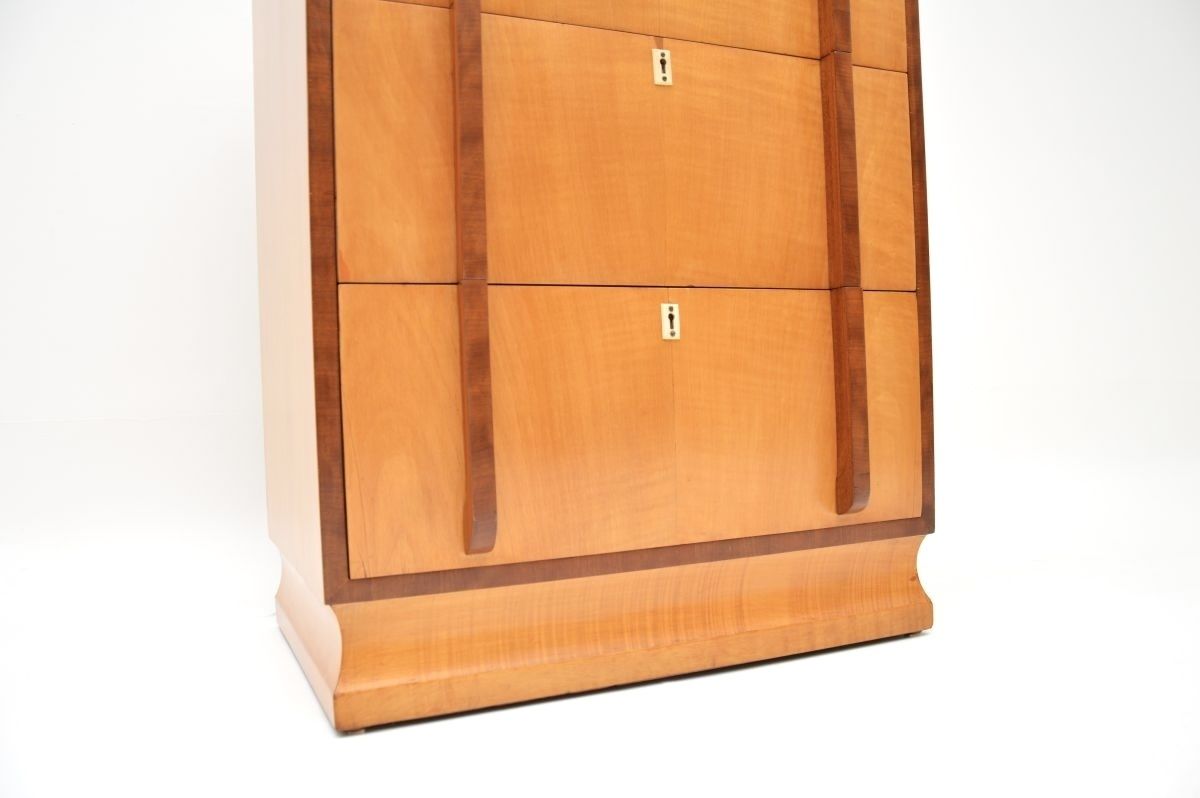 Art Deco Sycamore And Walnut Chest Of Drawers photo 2535.0