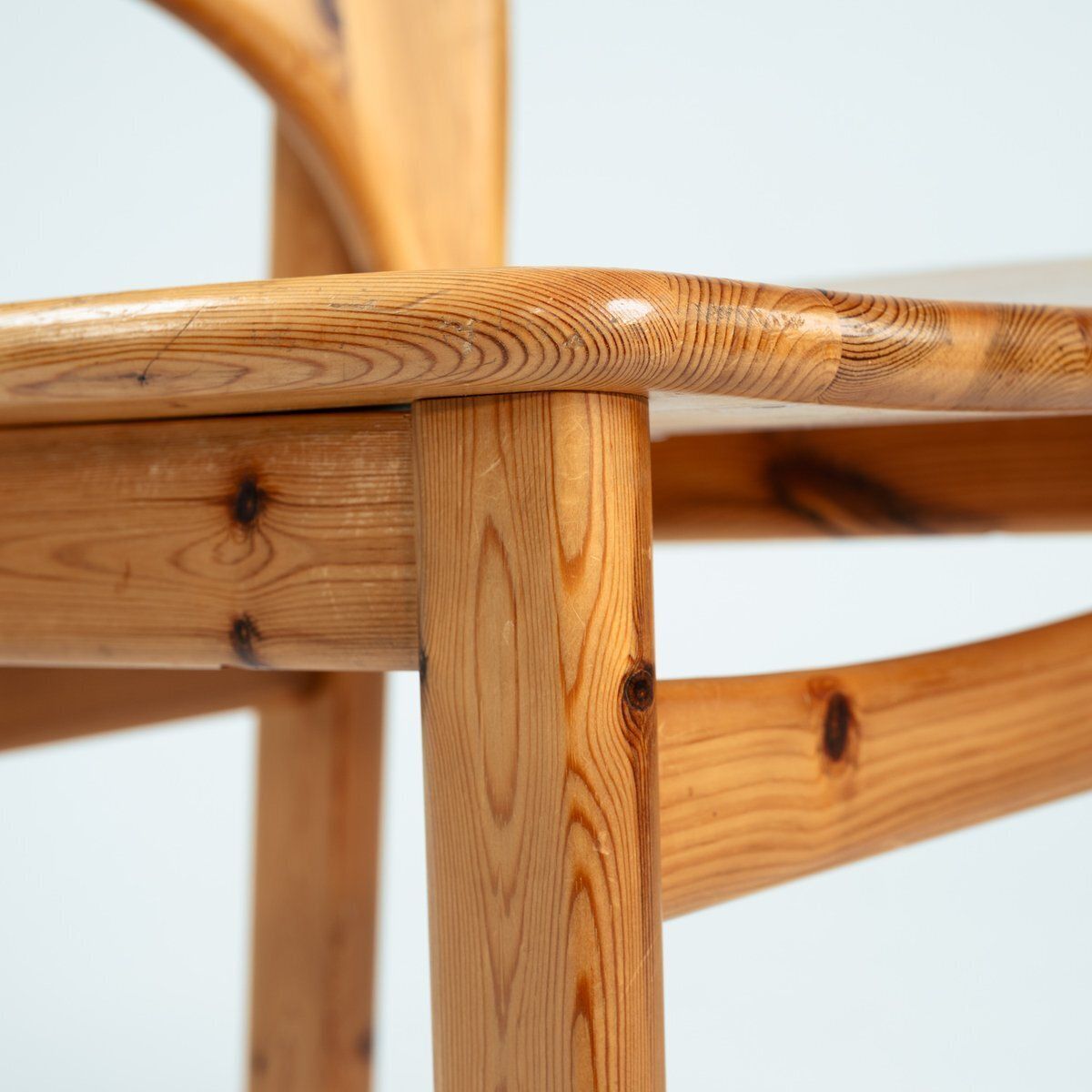 photo vinterior Vintage Danish Pine Tulip Dining Chairs By Niels Koefoed For Dyrlund, 1960s, Set Of 6