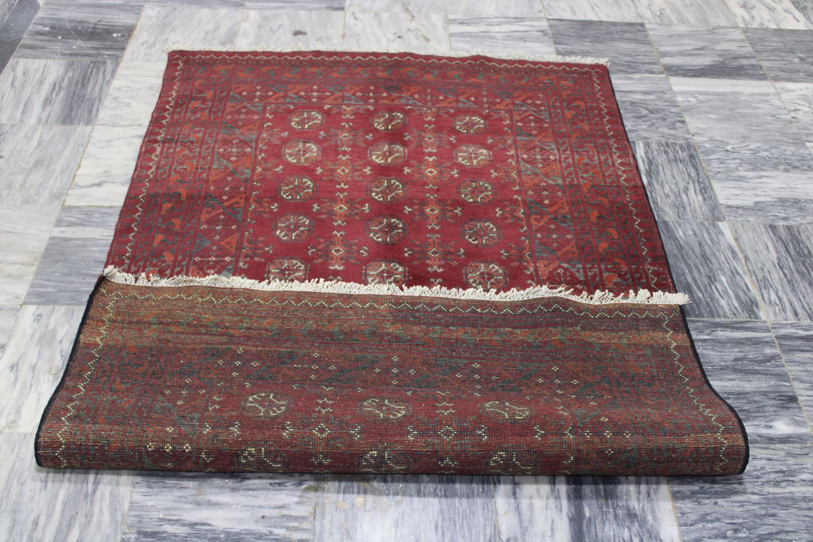 4x6 Geometric Turkmen Bokhara Tribal Afghan Rug photo buy