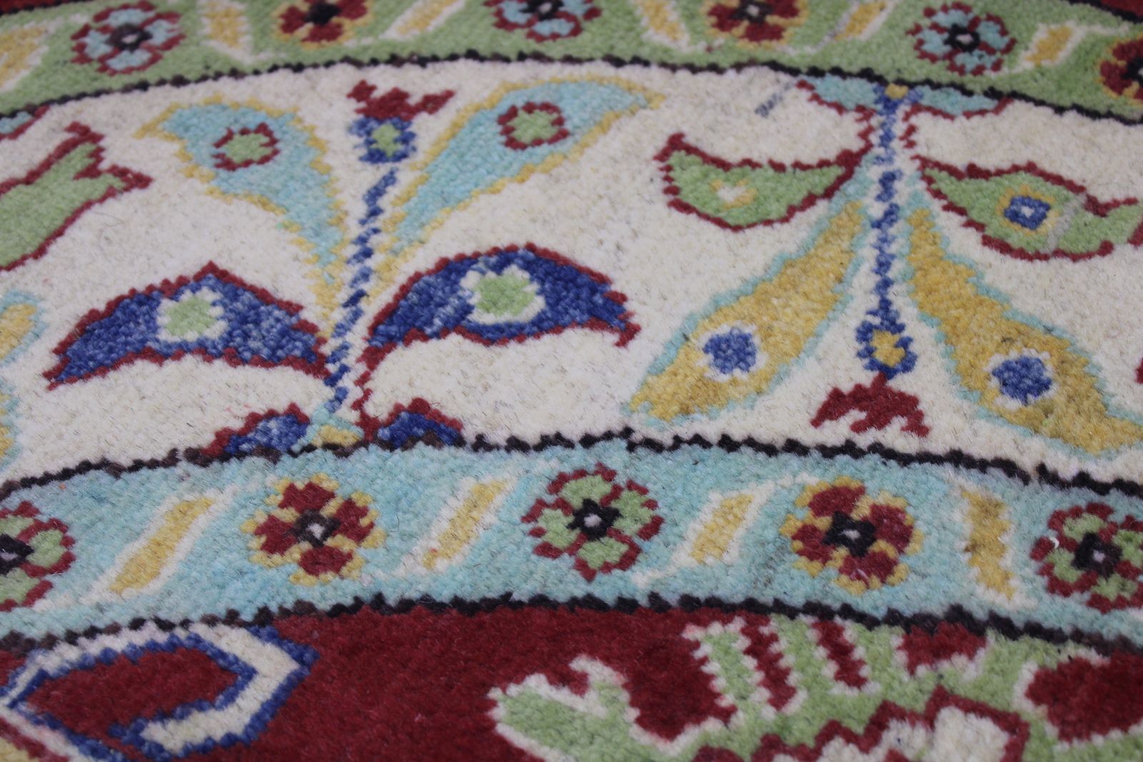 5x5 Traditional Kazak Hand Knotted Circle Round Rug photo 474.0