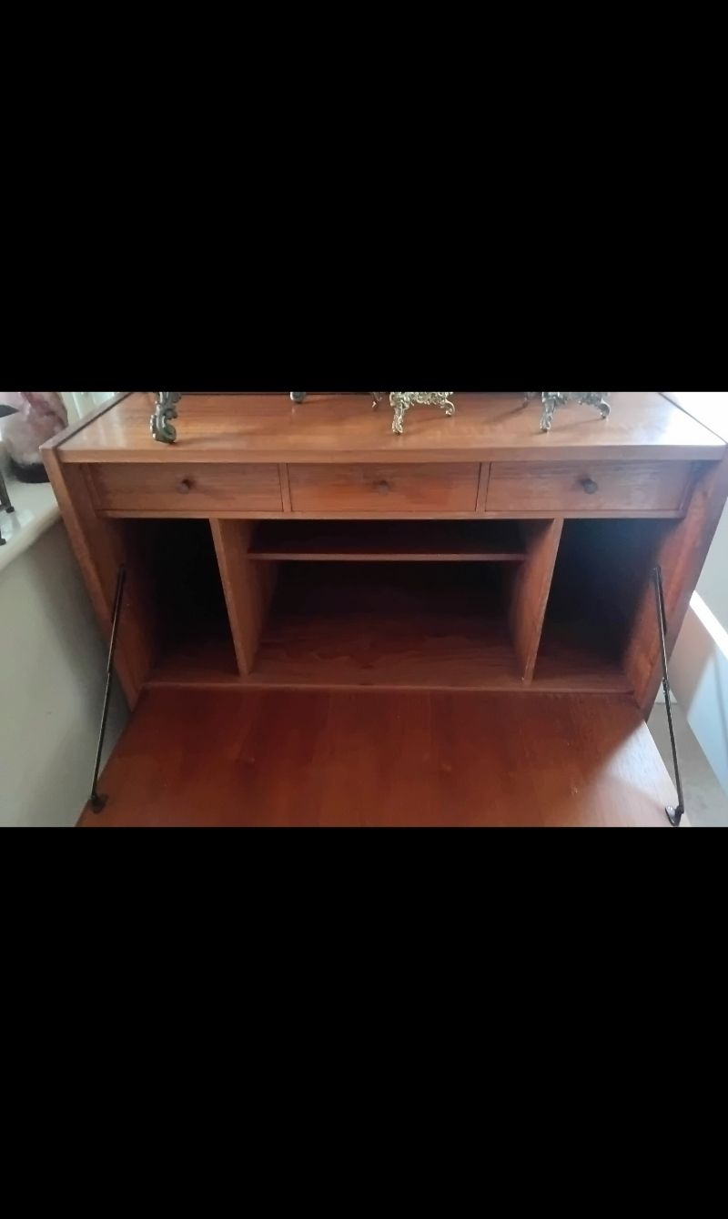 Reduced ....... Erik Jensen Danish Secretaire Chest Of Drawers photo for sale