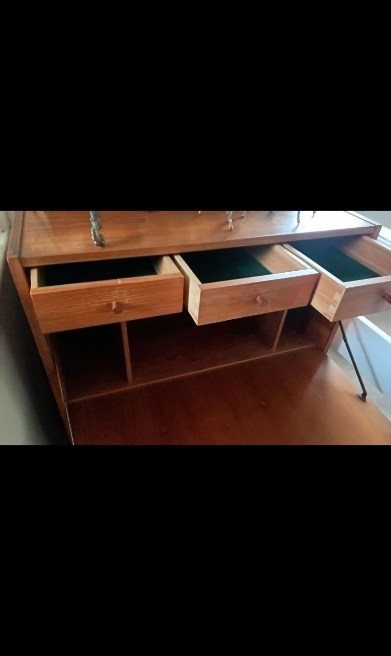 Reduced ....... Erik Jensen Danish Secretaire Chest Of Drawers photo 695.0