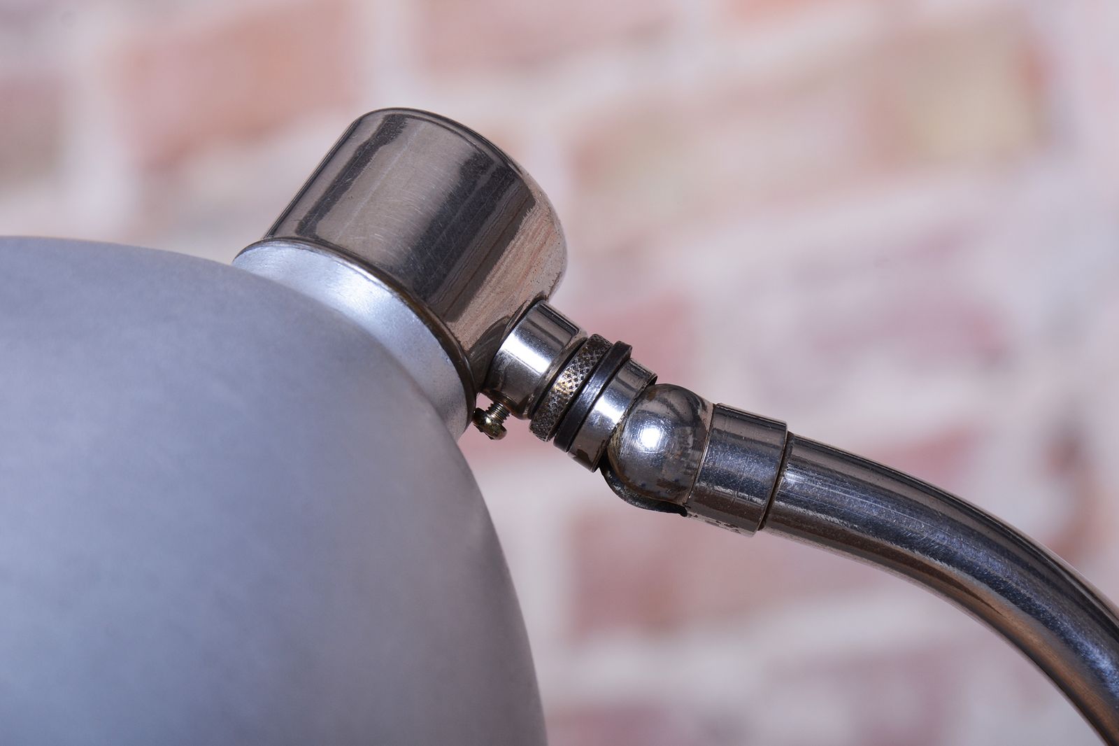 Restored Bauhaus Table Lamp, By Franta Anýž, Chrome, Aluminium, Czech, 1930s photo Lighting