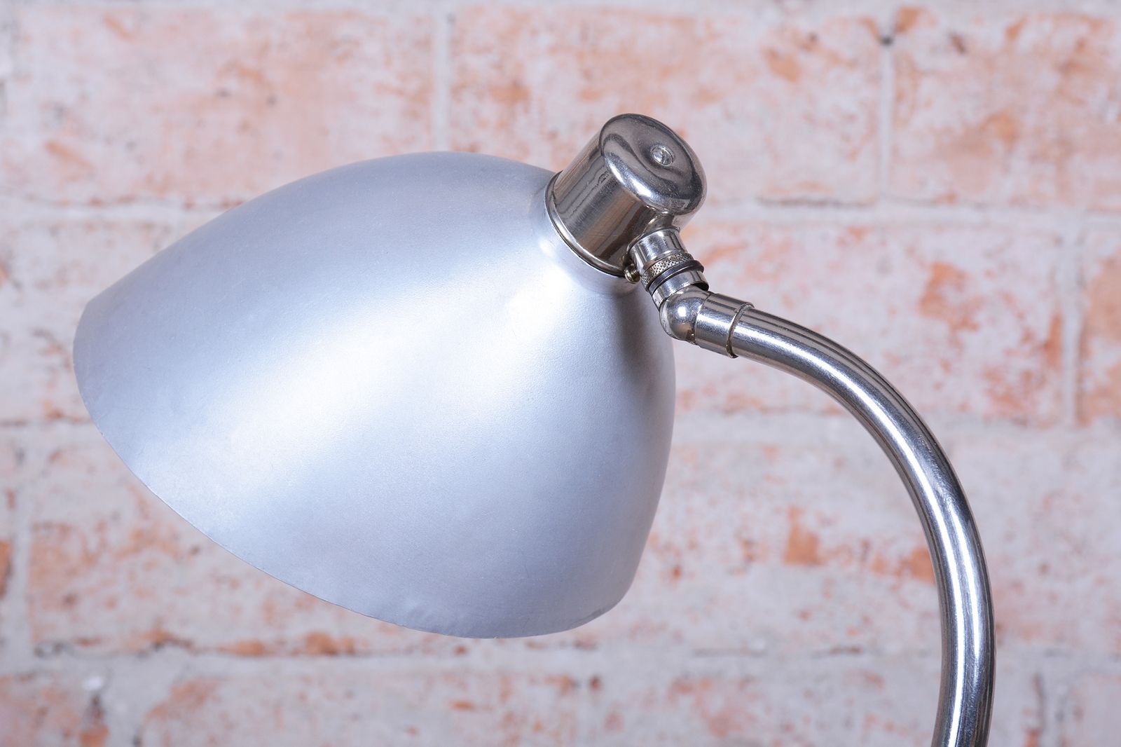 Restored Bauhaus Table Lamp, By Franta Anýž, Chrome, Aluminium, Czech, 1930s photo buy