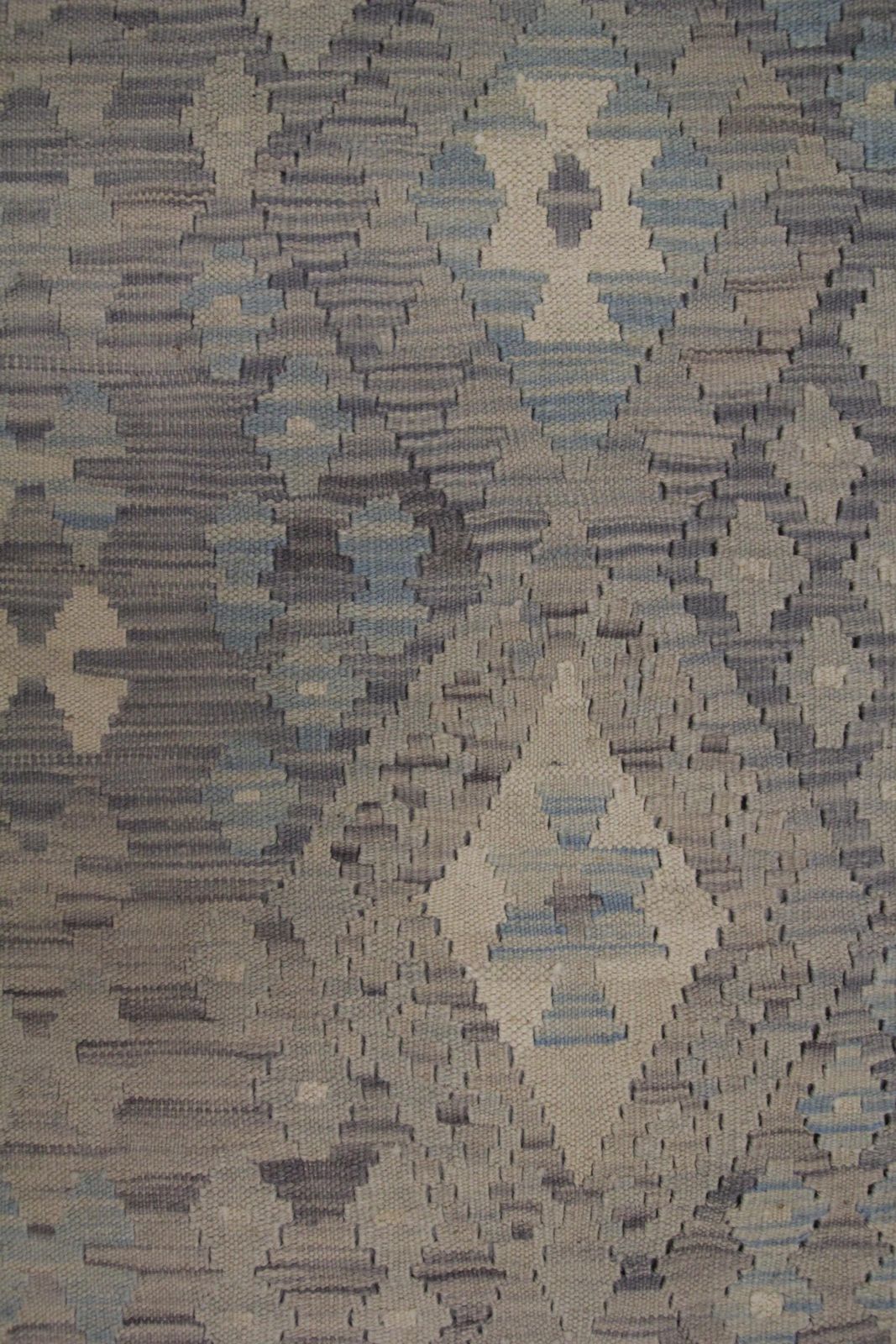 Grey Kilim Rug Traditional Carpet Kilim Scandinavian Style Brown Wool Area Rug photo vintage