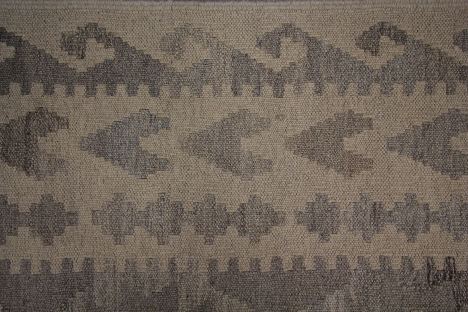 Grey Wool Kilim Rug Handmade Traditional Geometric Kilims Area Rug photo for sale