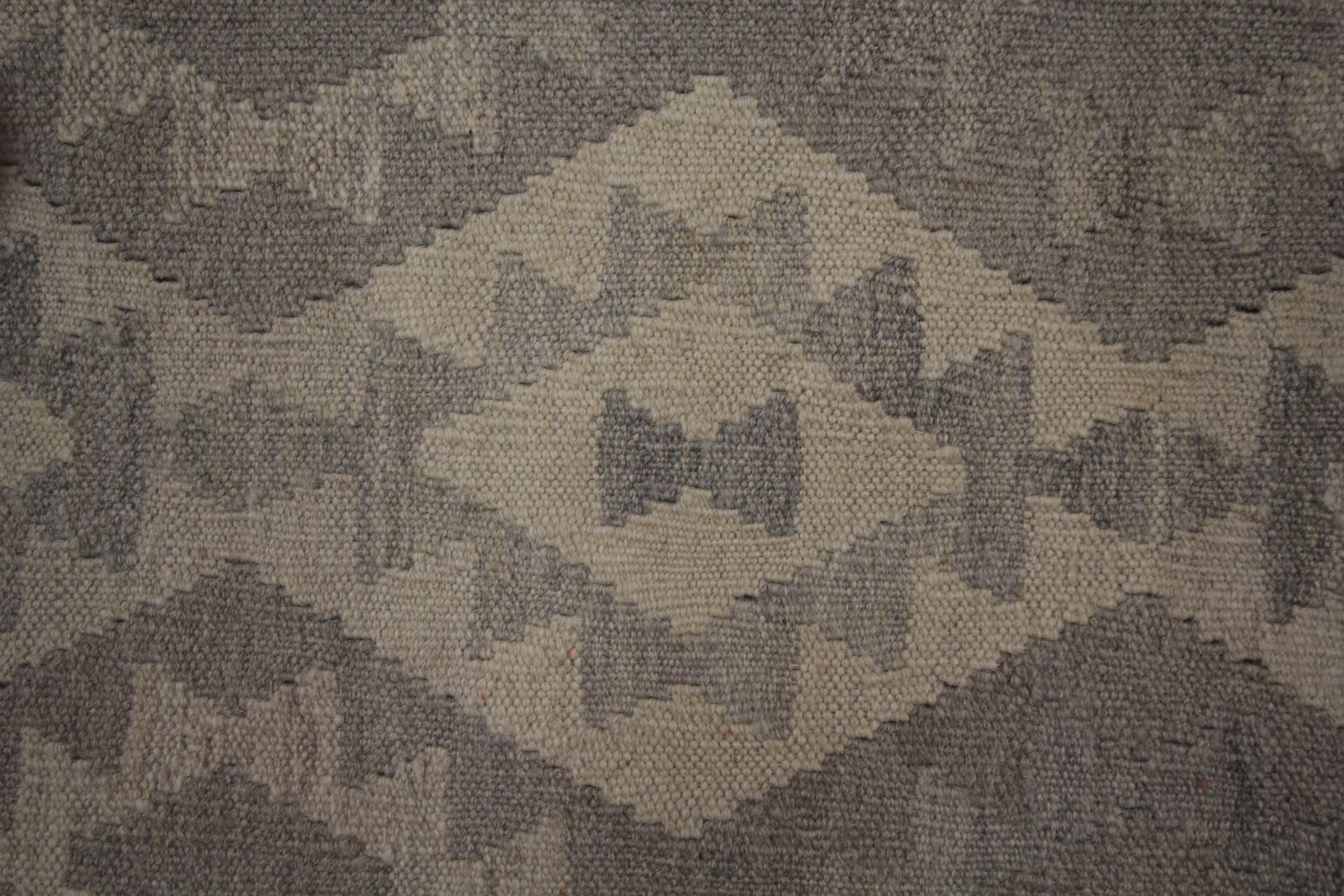 Grey Wool Kilim Rug Handmade Traditional Geometric Kilims Area Rug photo 1827.0