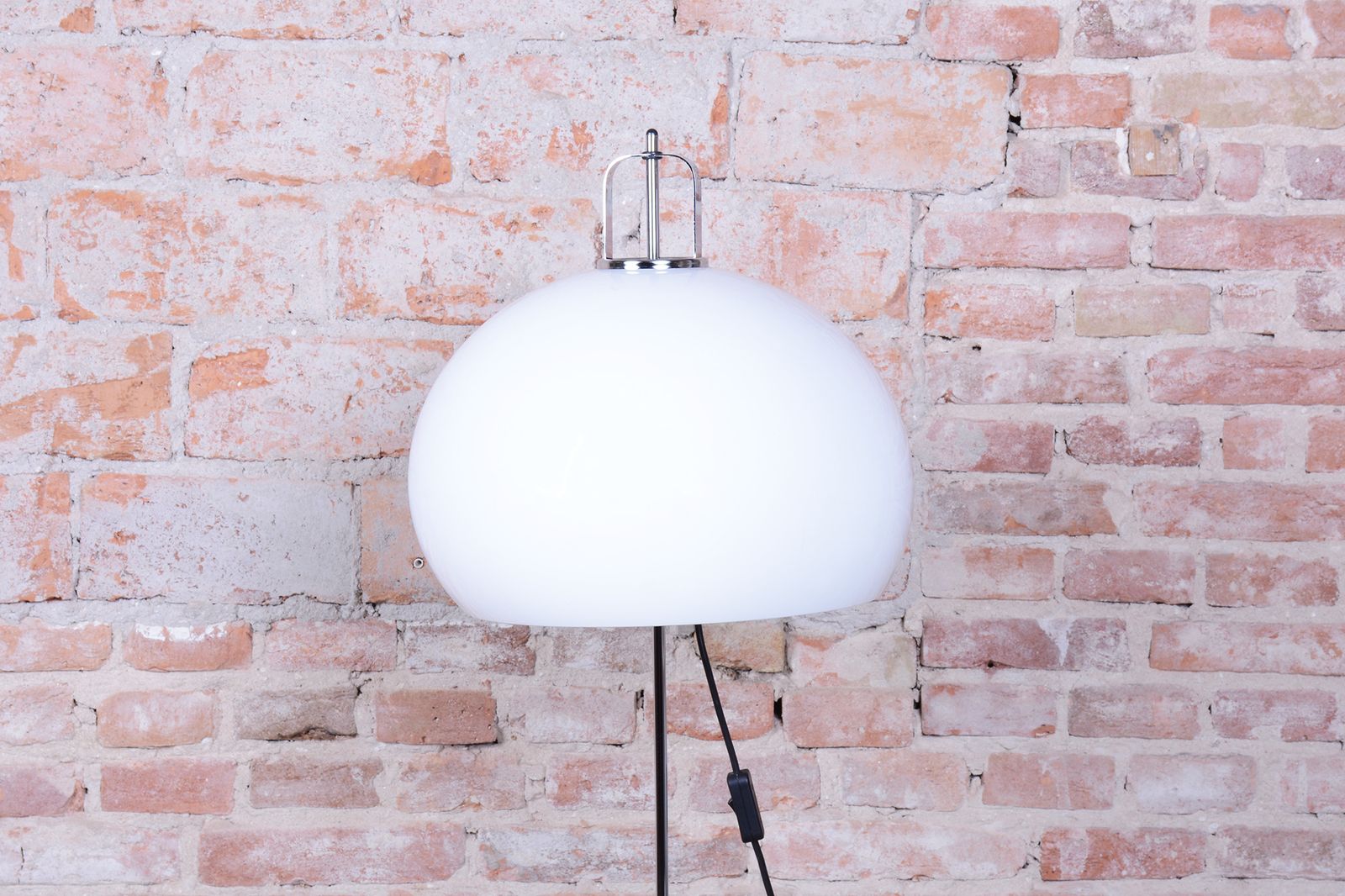 Original Mid Century Floor Lamp, By H. Guzzini For Meblo, Chrome, Italy, 1960s photo Lighting