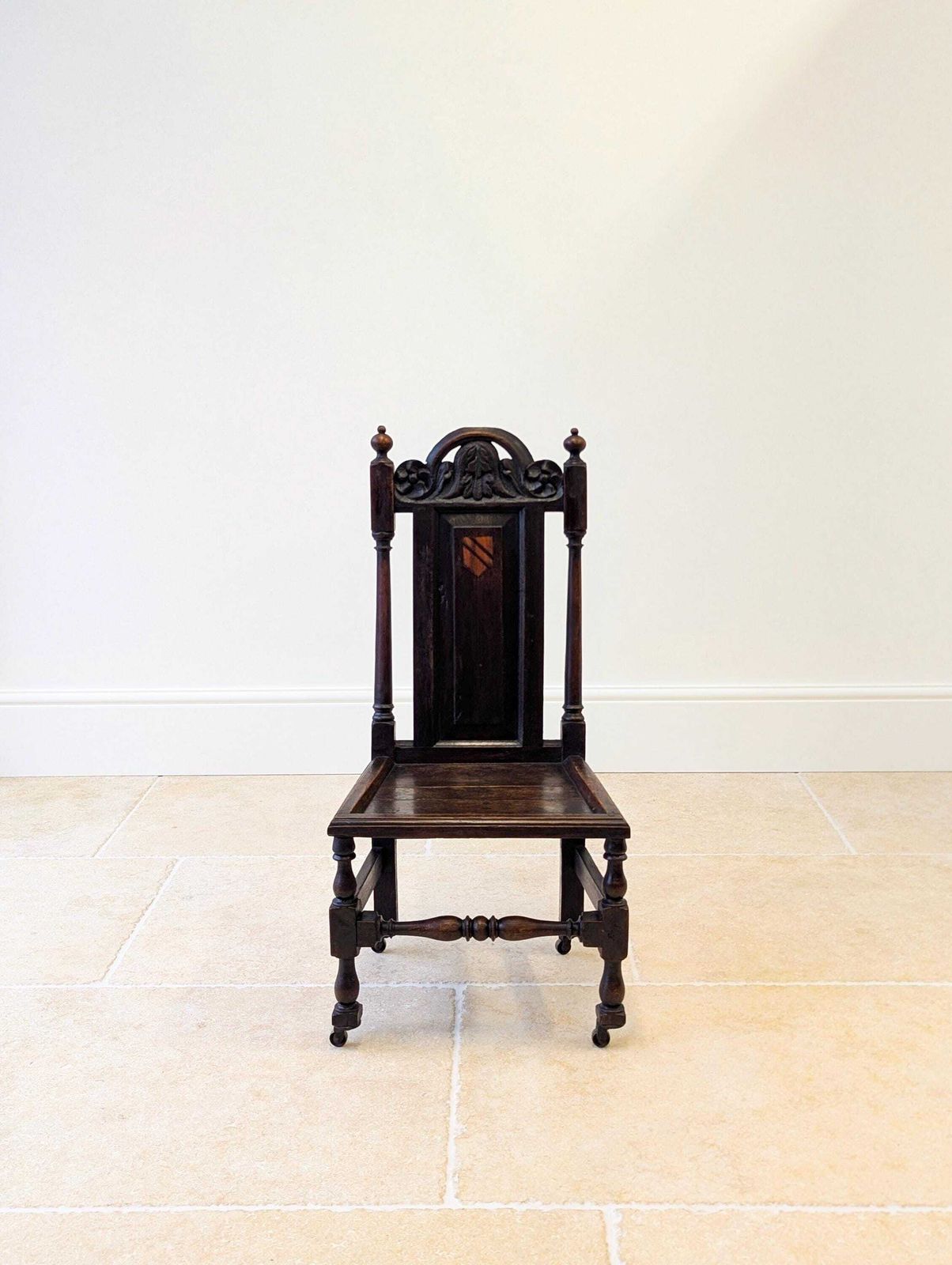 Antique Late Victorian Oak Hall Chair C.1890 photo furniture