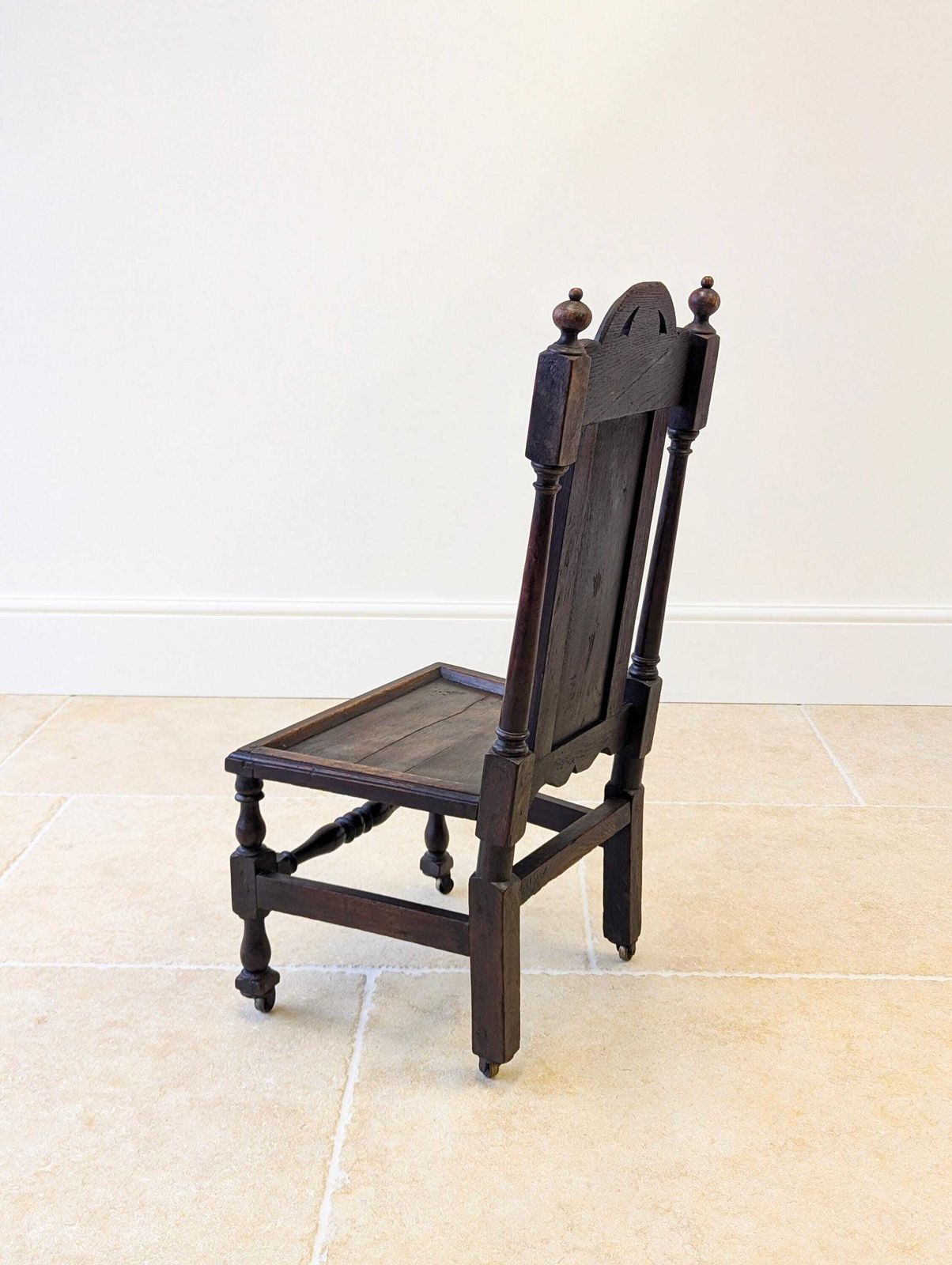 photo buy Antique Late Victorian Oak Hall Chair C.1890