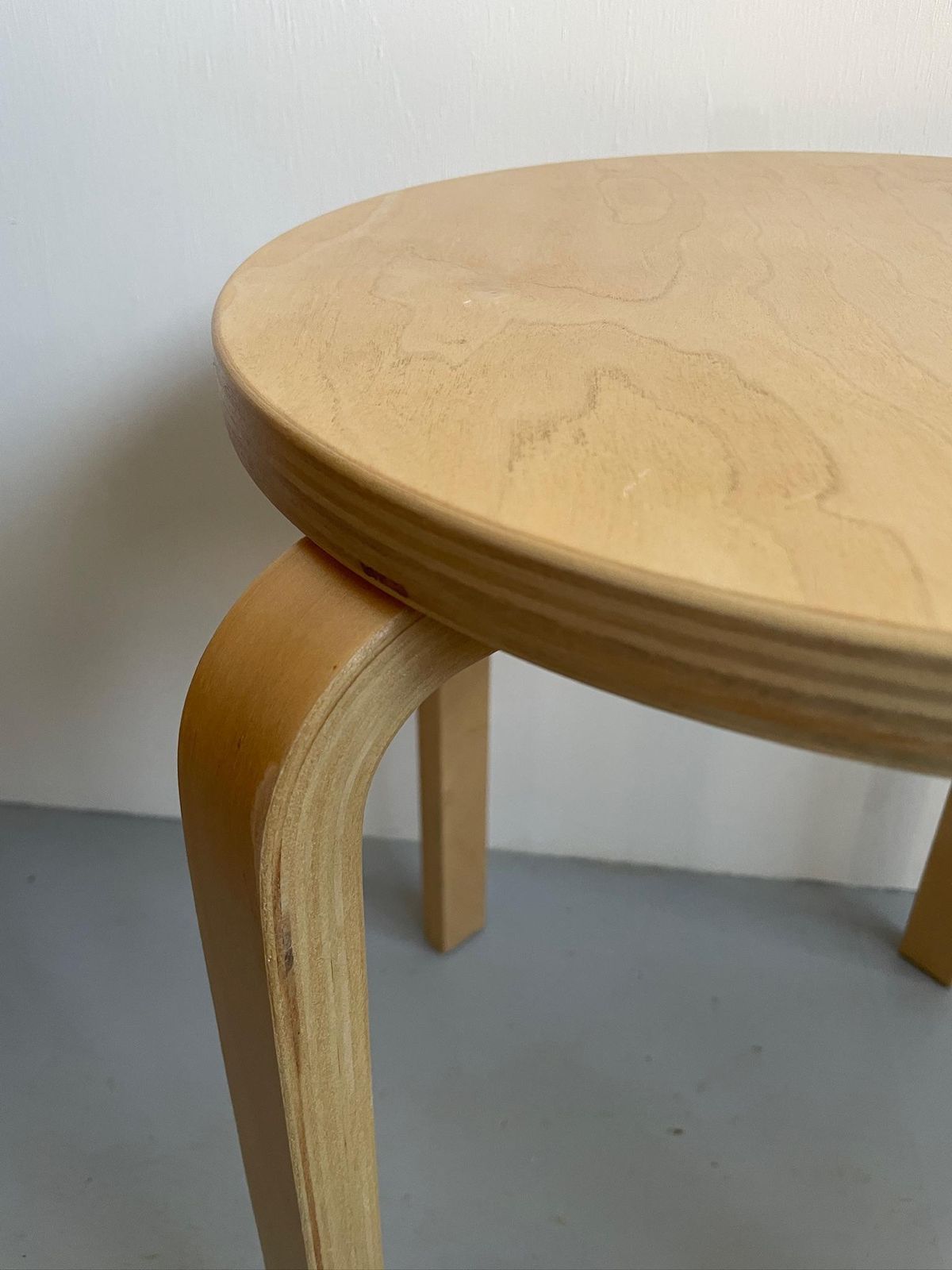 Ikea Frosta Vintage Modernist Bentwood Stool Or Side Table After Aalto photo 84.0
