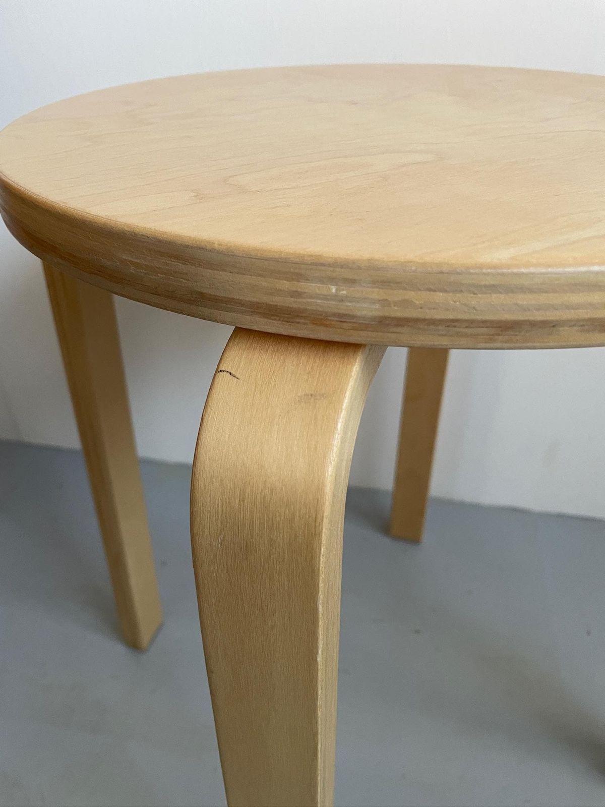 Ikea Frosta Vintage Modernist Bentwood Stool Or Side Table After Aalto photo buy