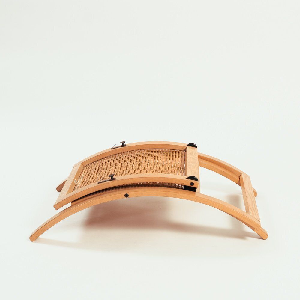 Folding Chair In Rattan And Wood By Gijs Bakker For Catelijn, Netherlands 1976 photo buy