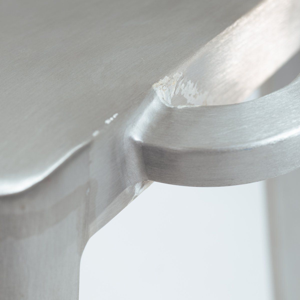 Furniture Kong One Arm Aluminium Barstool By Philippe Starck For Emeco, 1980s photo