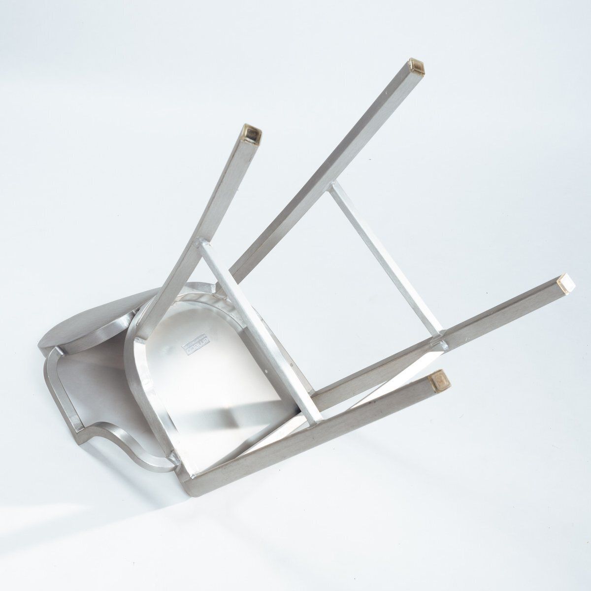 2555.0 Kong One Arm Aluminium Barstool By Philippe Starck For Emeco, 1980s photo