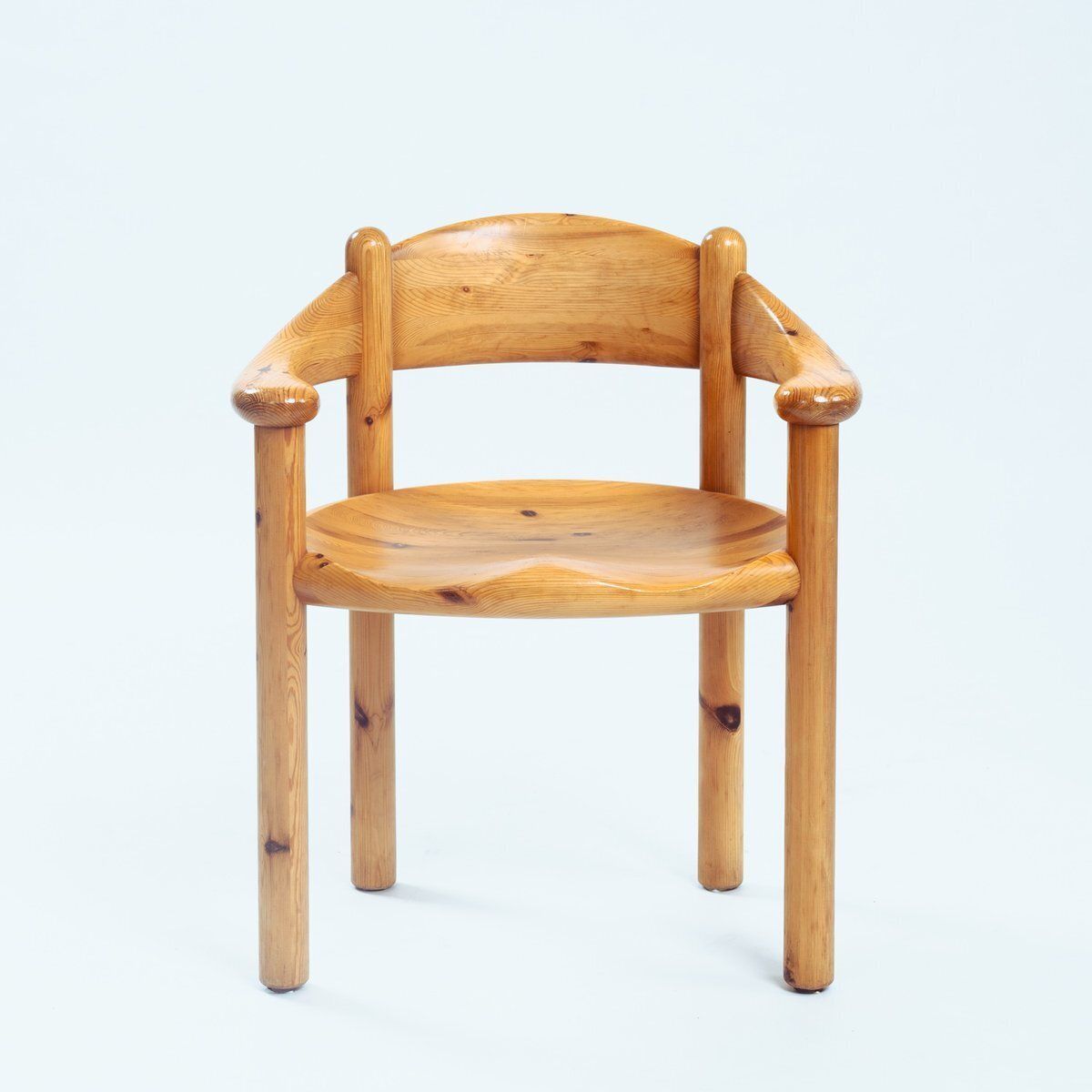 Pine Carver Dining Room Chairs By Rainer Daumiller For Hirtshals Sawmill, 1970s, Set Of 4 photo buy