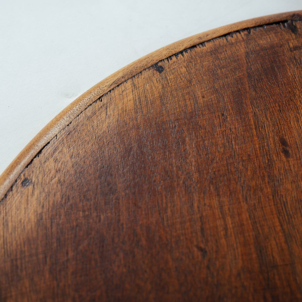 Art Deco Oak Wooden Round Amsterdam School Nesting Tables, The Netherlands, 1920s, Set Of 3 photo 693.0