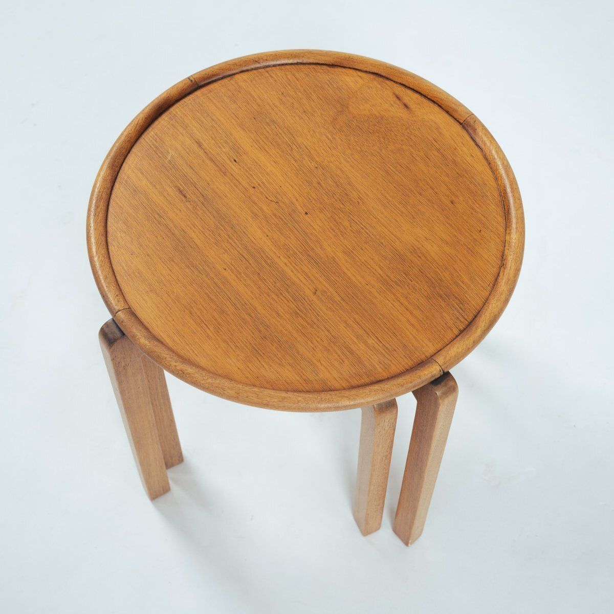 photo buy Art Deco Oak Wooden Round Amsterdam School Nesting Tables, The Netherlands, 1920s, Set Of 3