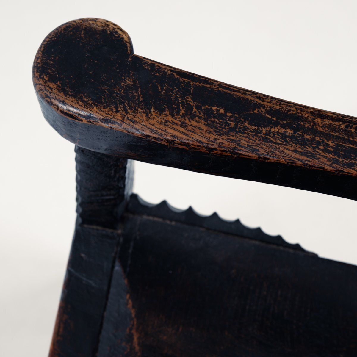 5611.0 Late Medieval Walnut Sculptural Armchair With Floral Carvings, United Kingdom, 1600s photo