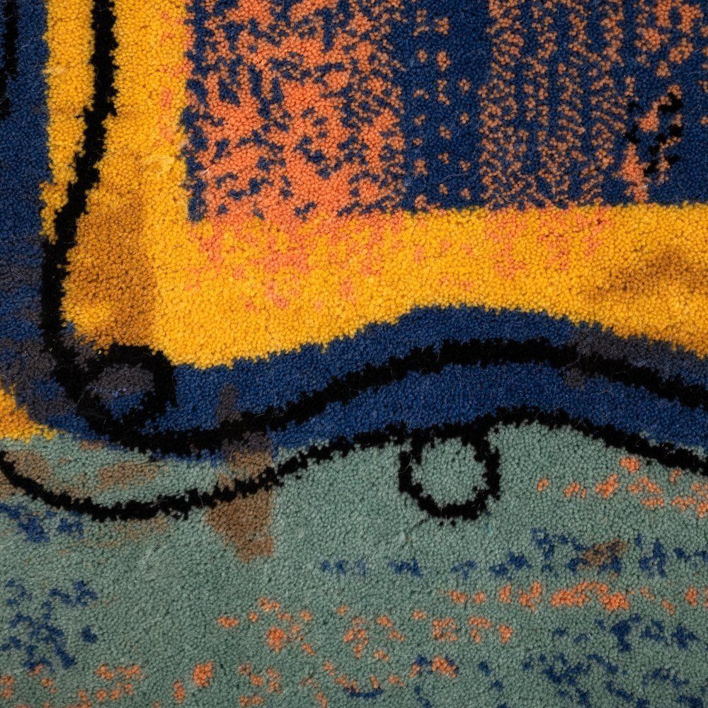 photo for sale Postmodern Art Rug By Pierre Baldain For Neder, Belgium
