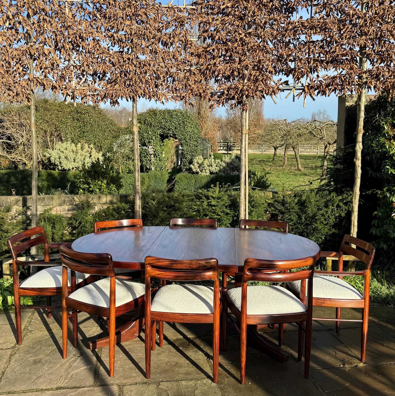 photo buy Danish Rosewood Dining Table And Eight Rosewood Chairs By H W Klein For Bramin 1960s   Pending A10 Certificate