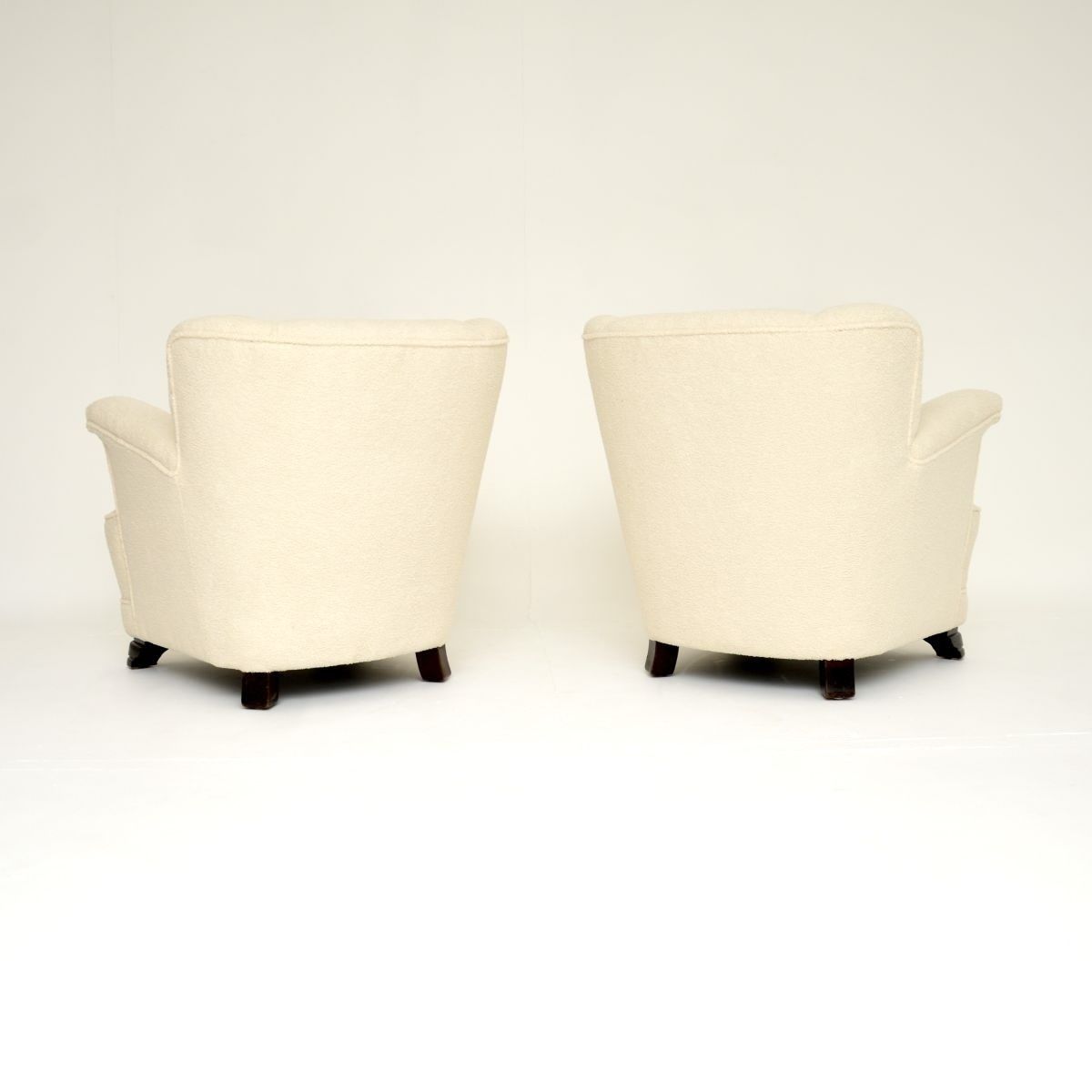 photo for sale Pair Of Danish Vintage Club Armchairs