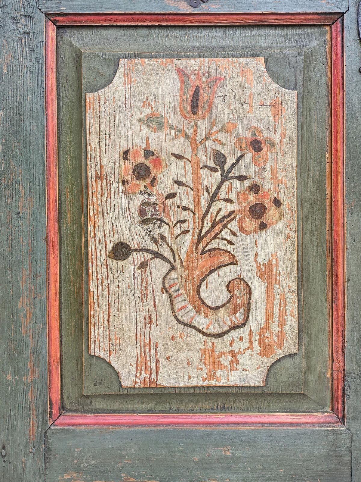 Painted Tyrolean Wardrobe, 1700s photo buy