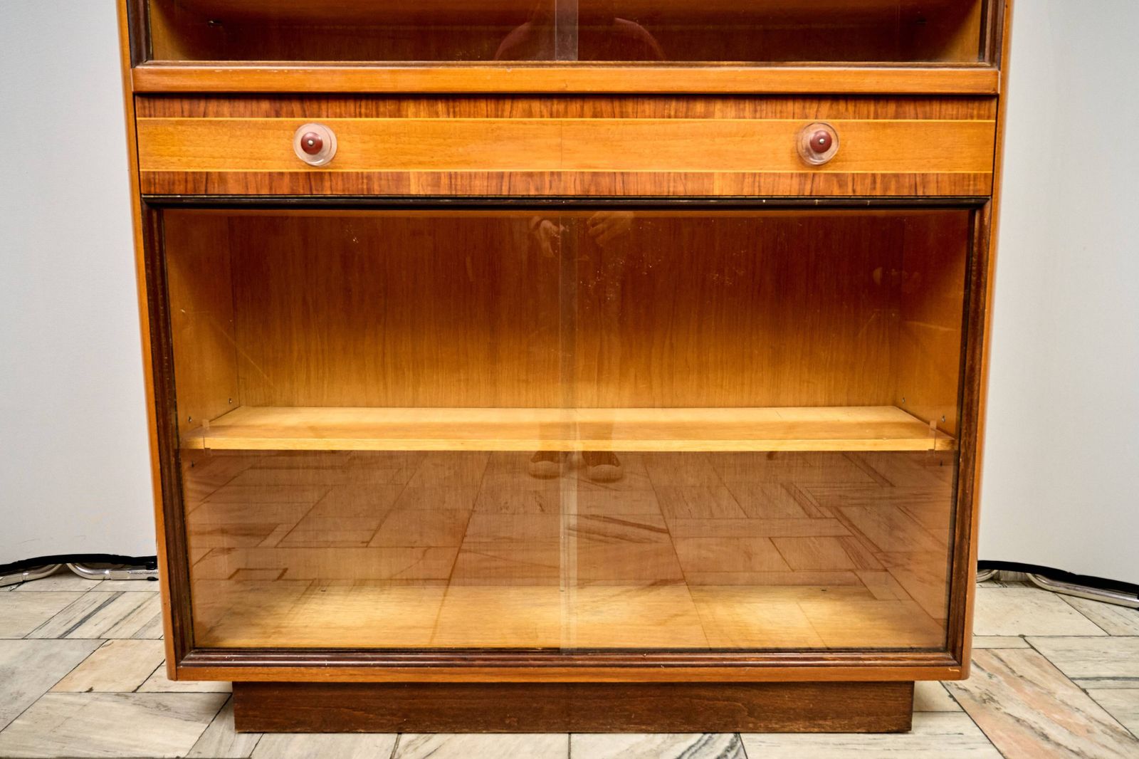 736.0 Art Deco Bookshelf, 1960s, Czechoslovakia photo