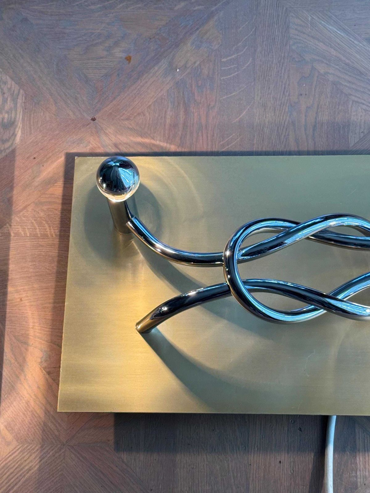 Italian 'Reef Knot' Wall Sconces   Giacomo Benevelli For Missaglia photo buy