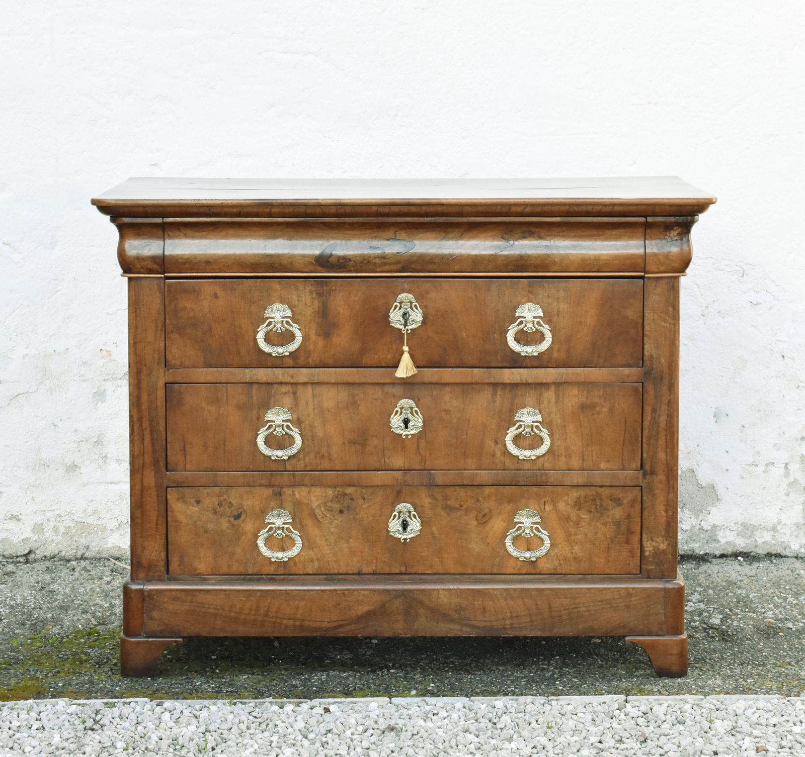French Chest Of Drawers In Walnut Louis Philippe Period 19th Century