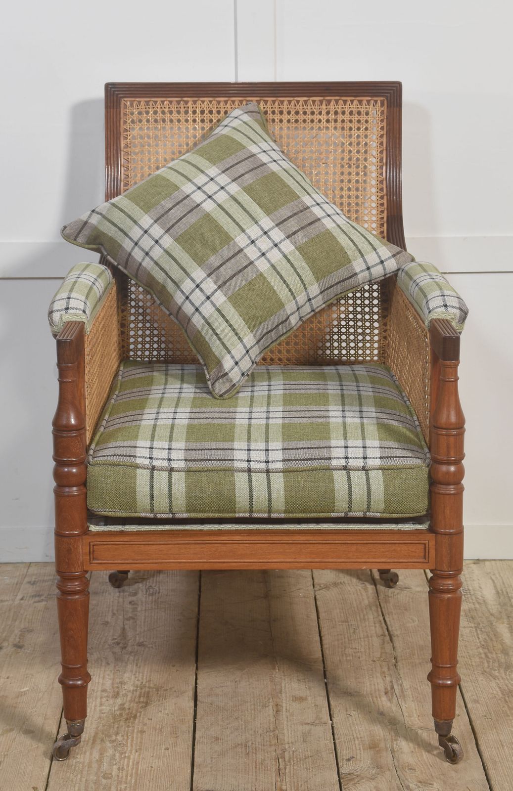 Distinguished Mahogany Bergère Armchair