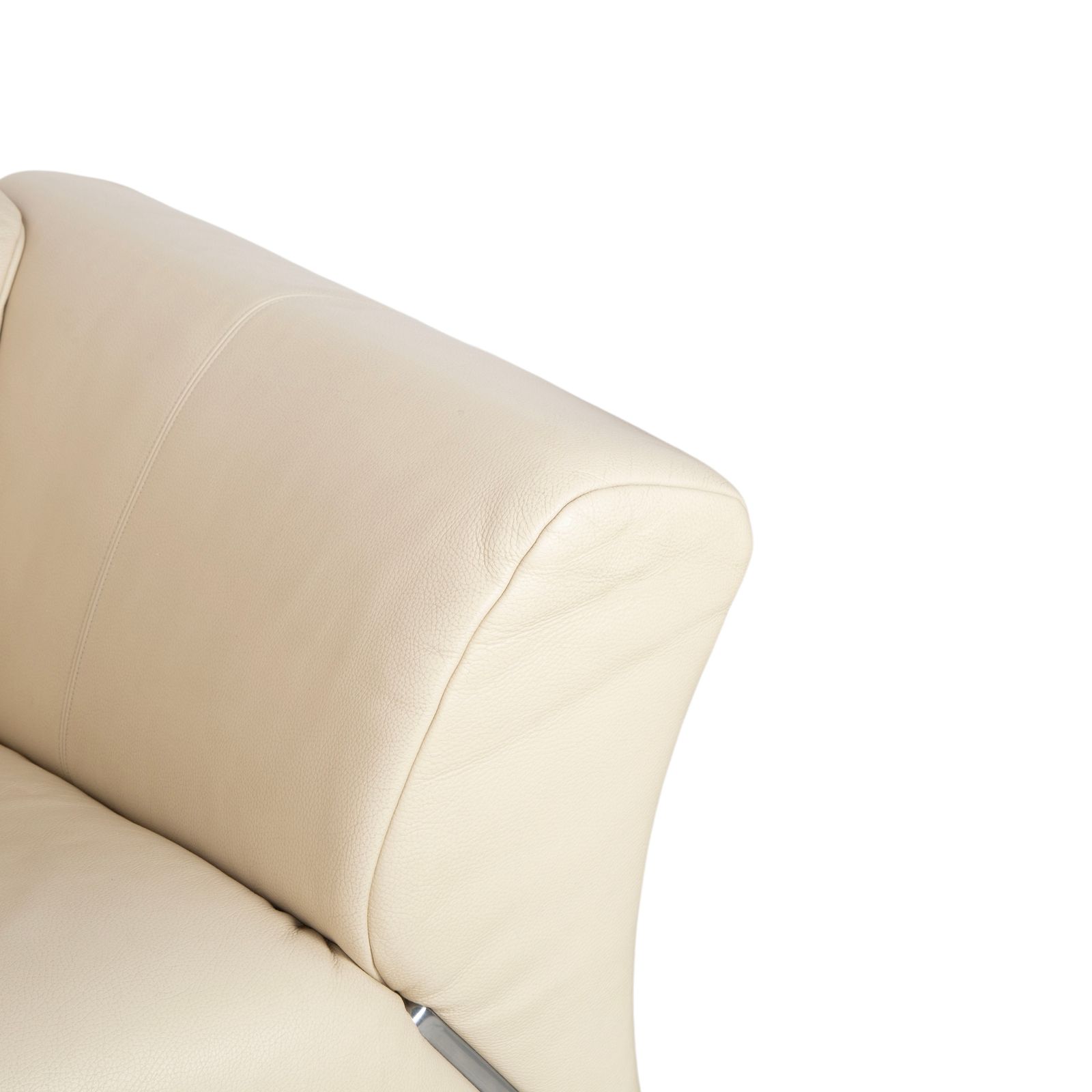 Canapé 2 places Rolf Benz 322 en cuir, crème beige photo for sale