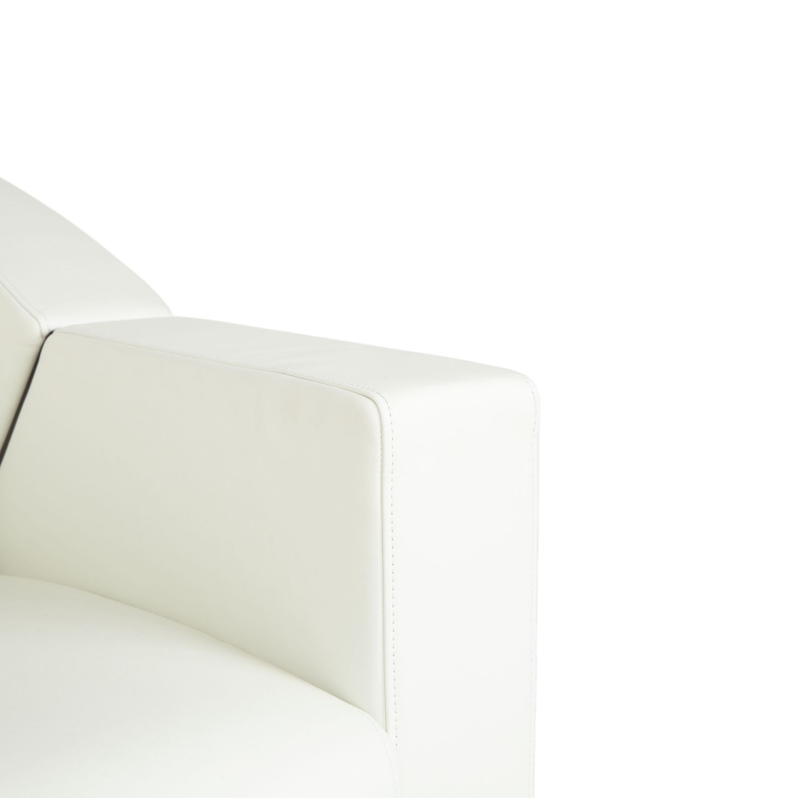 Rolf Benz 350 Leather Armchair White Cream photo for sale