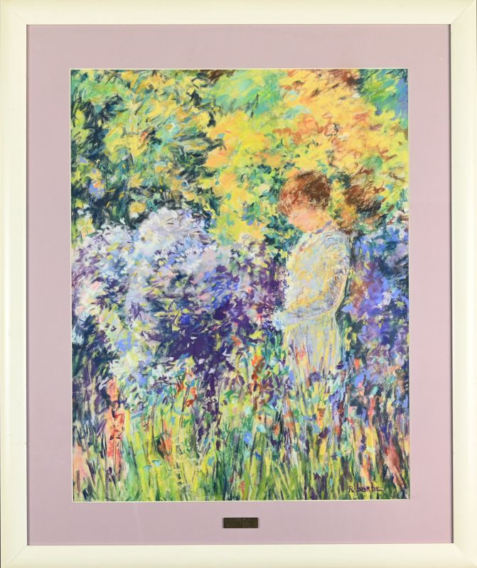 Woman In The Garden photo for sale