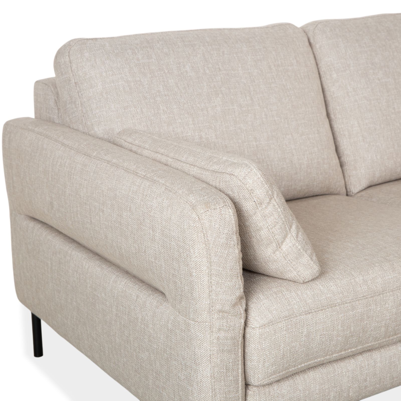 Canapé d'angle Contur Enna en tissu, beige photo Mobilier