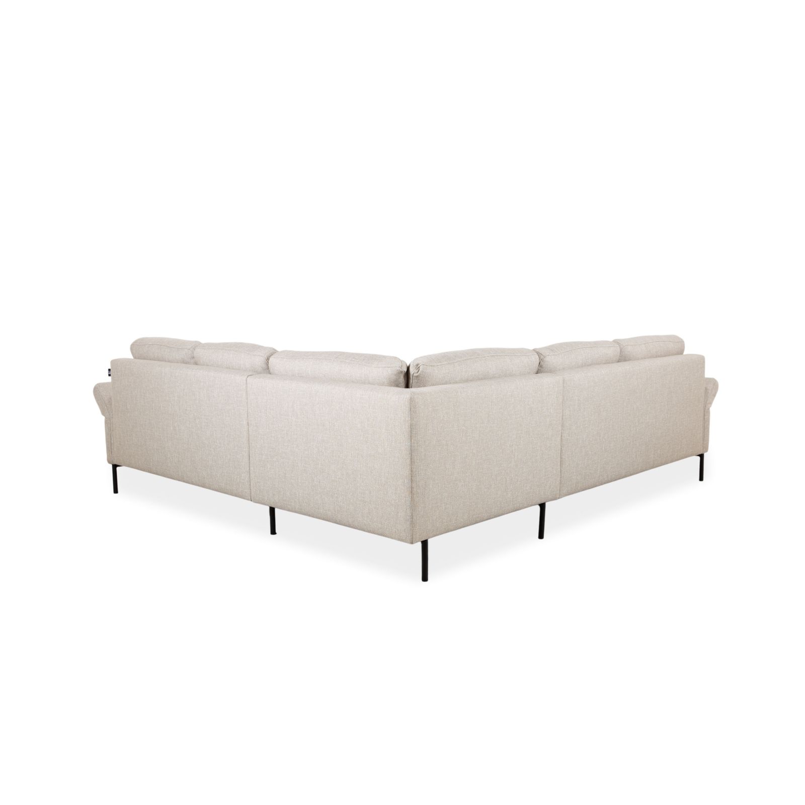Mobilier Canapé d'angle Contur Enna en tissu, beige photo