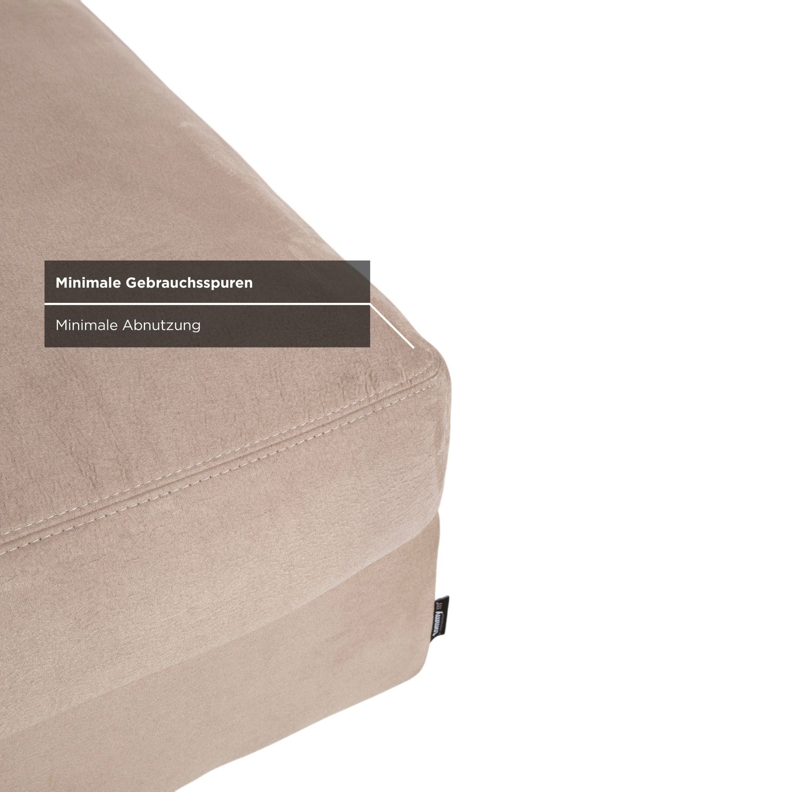 Tabouret Tommy M by Machalke Terano en tissu beige sable photo 334.0
