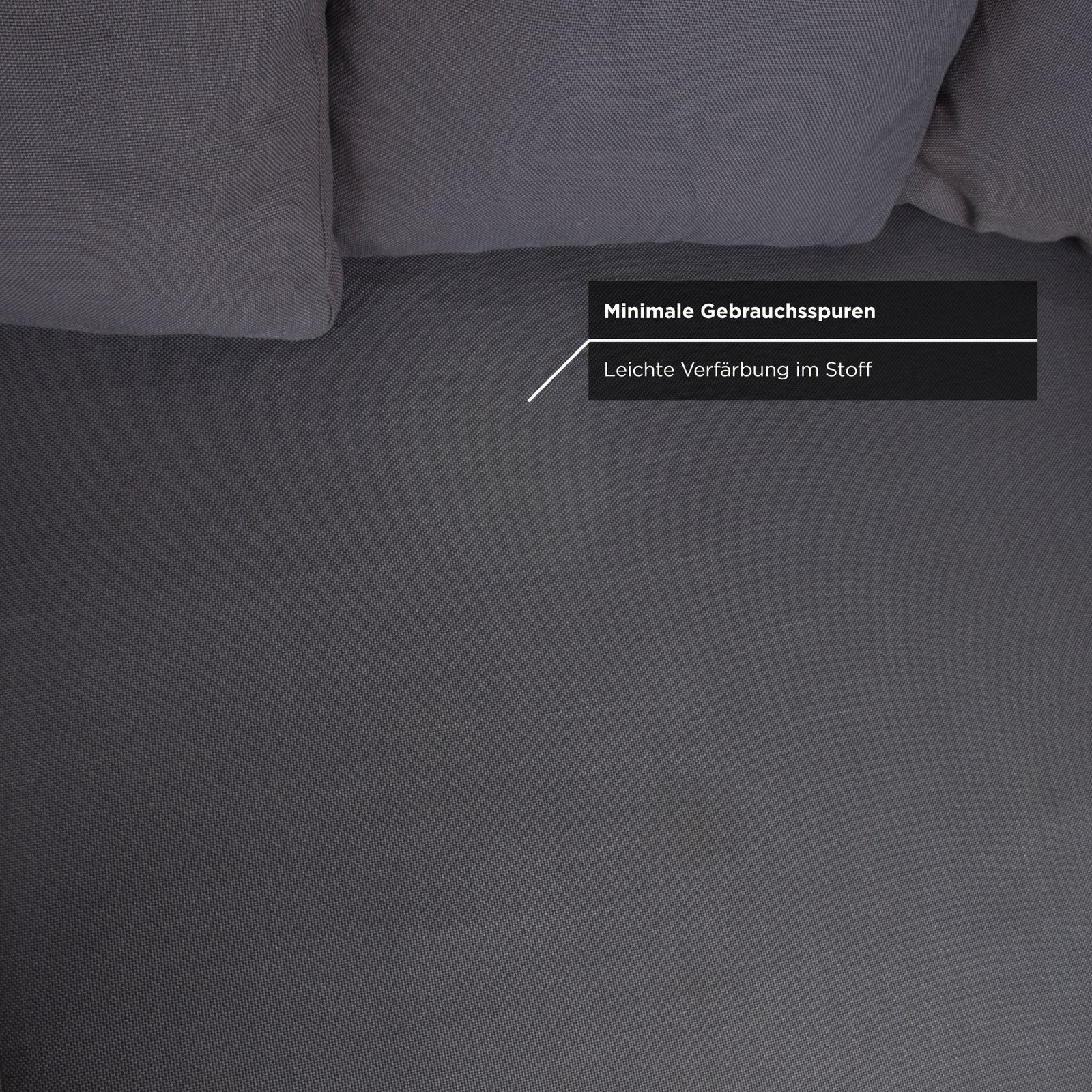 Canapé d'angle Minotti en tissu gris photo vintage