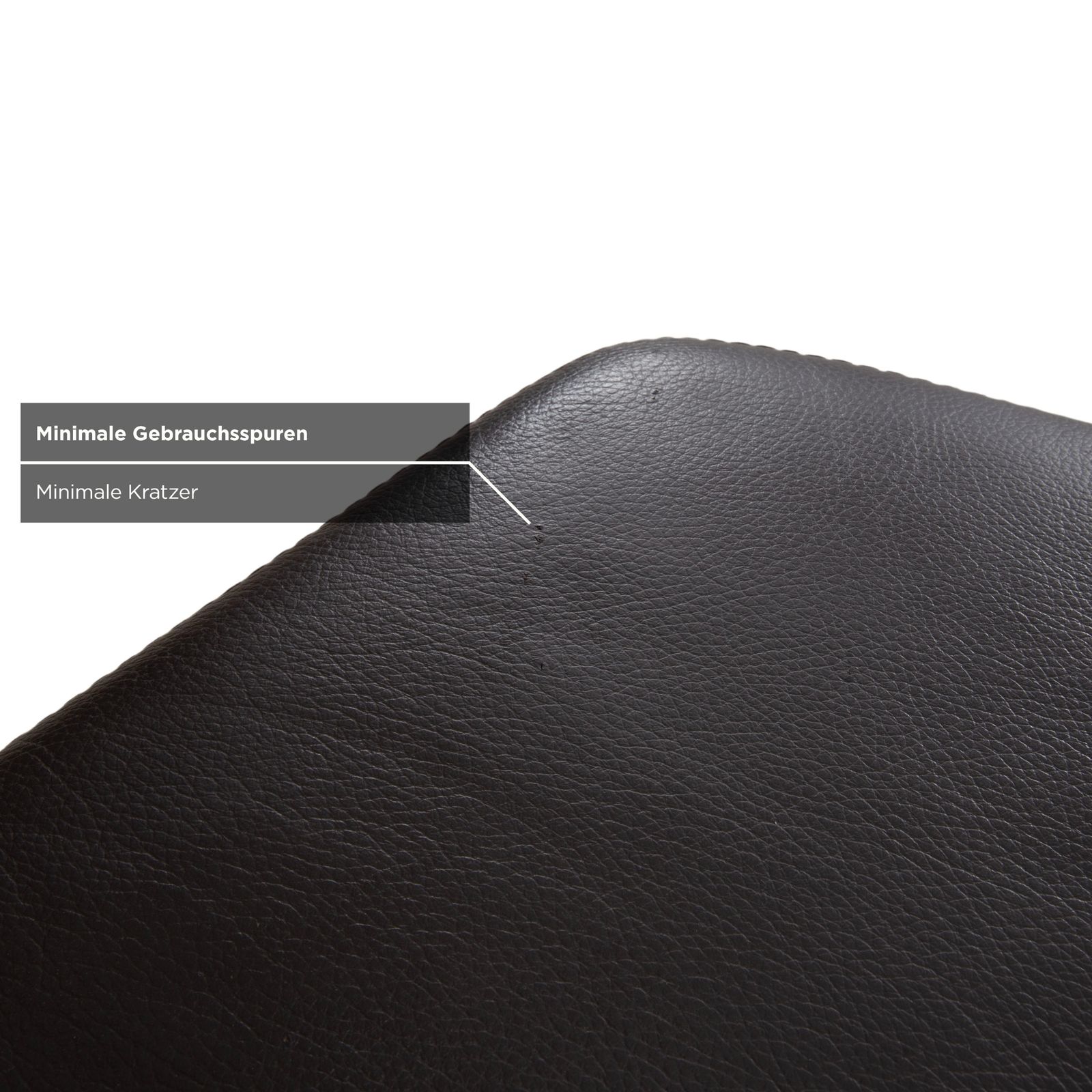 Pouf Ewald Schillig en cuir marron photo 413.0