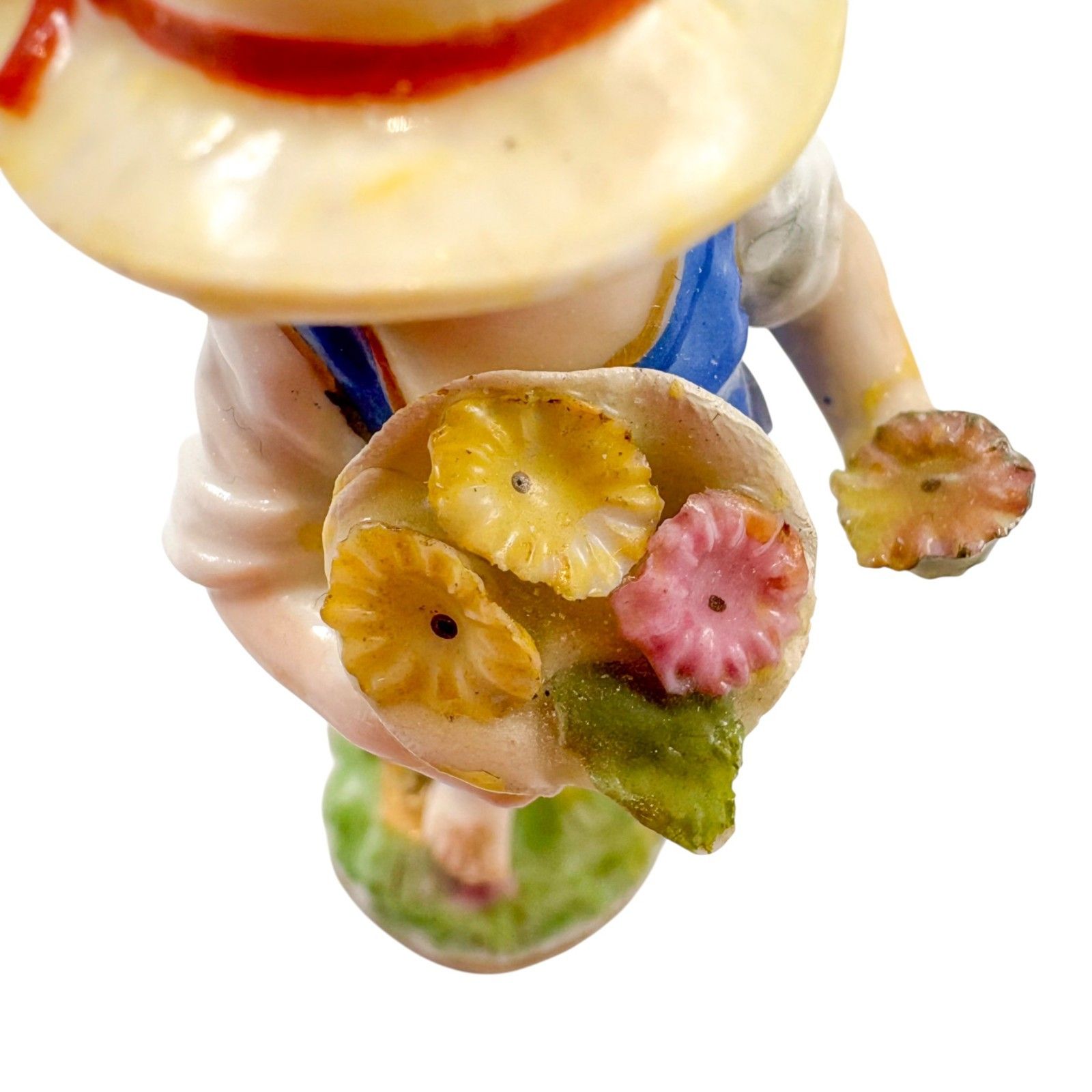 photo for sale Early 19th Century Kpm Berlin Porcelain Female Flower Seller Figurine C.1820